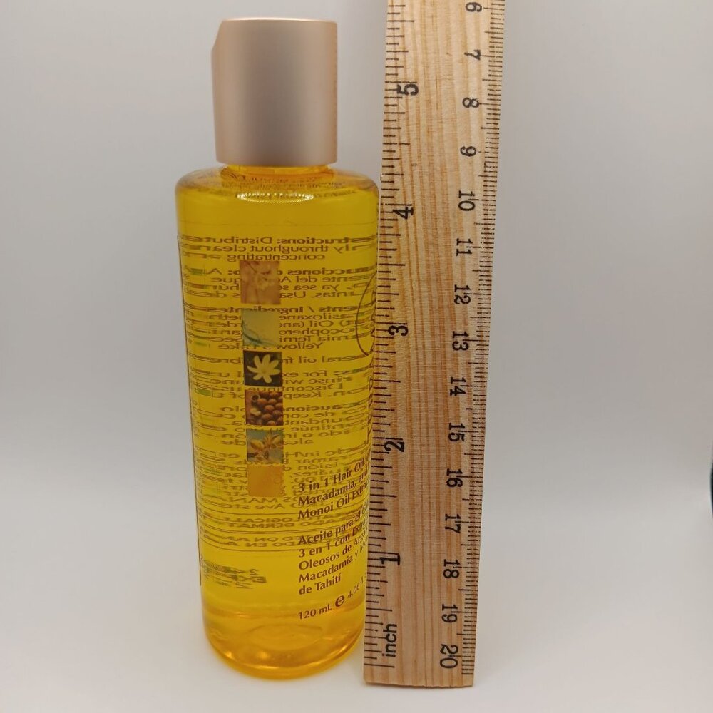 3 in 1 HAIR OIL WITH ARGAN. MACADAMIA AND TAHITIAN MONOI OIL EXTRACTS.